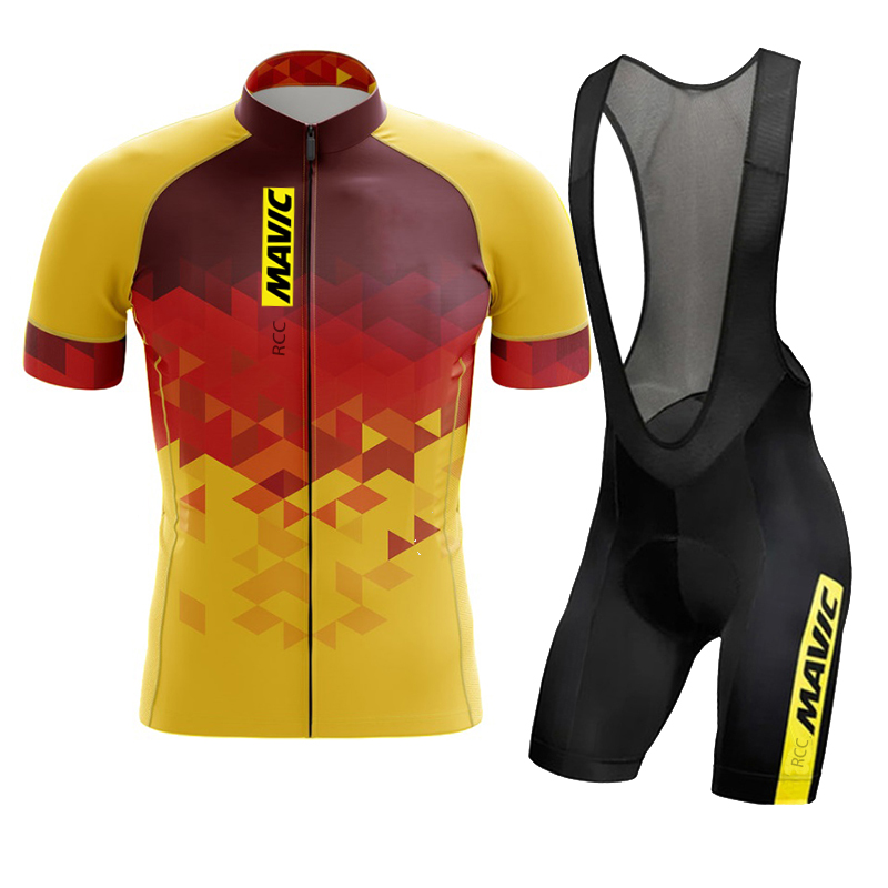Summer Clothing Men Sale - 2024 Mavic Kurzarm-Radsport-Sets für Männer, Triathlon-Träger