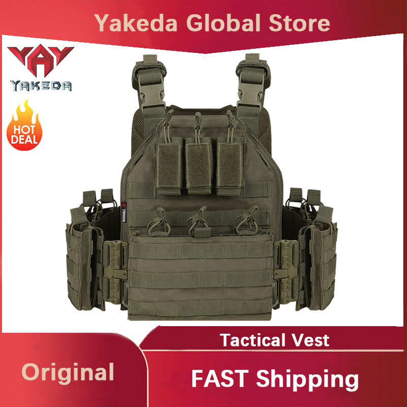 Summer Clothing Release - YAKEDA Taktische Weste 1000D Polyester Schnellverschlussweste