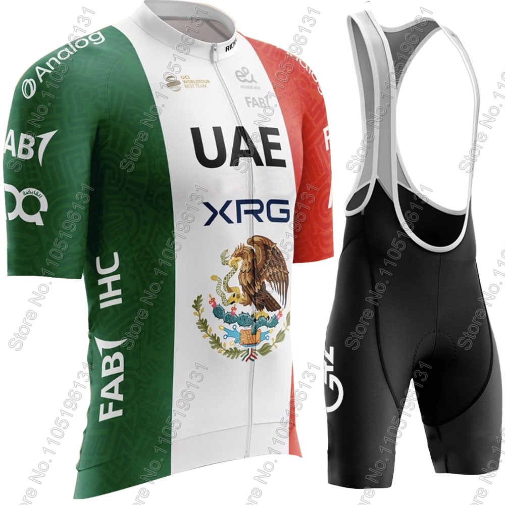 Summer Clothing Men Sale - UAE Mexico 2026 Team Radtrikot-Set, kurzärmelig,