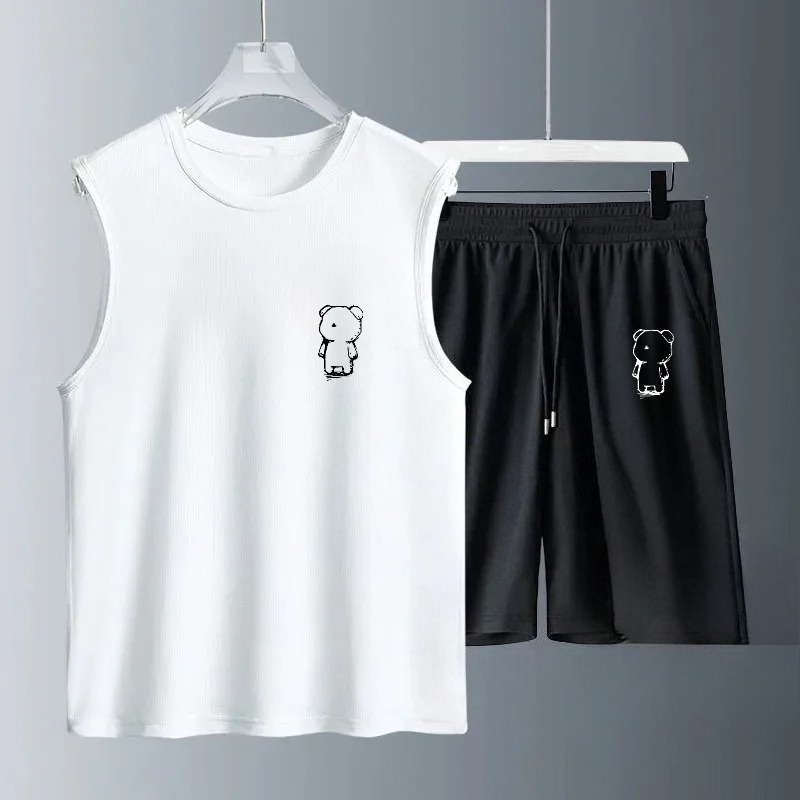 Summer Clothing Beach - Herren-Tanktop-Sets 2026 Sommer Schnelltrocknende Sportbekleidung Atmungsaktive