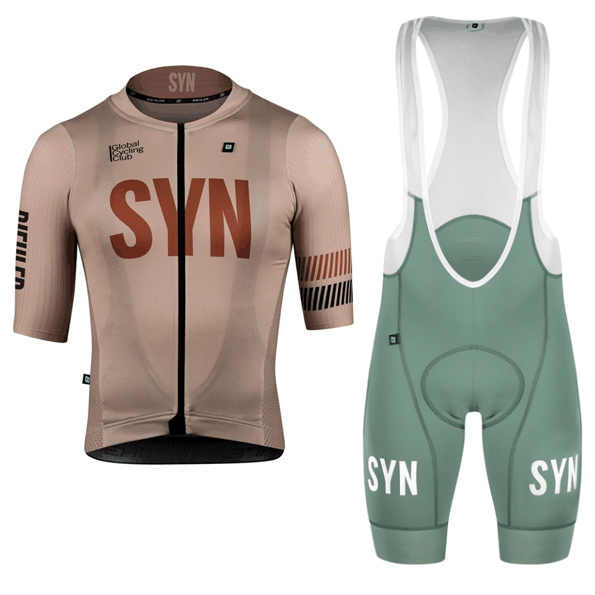 Summer Clothing Men Sale - Syn braune Fahrrad bekleidung Herren Kurzarm-Rad