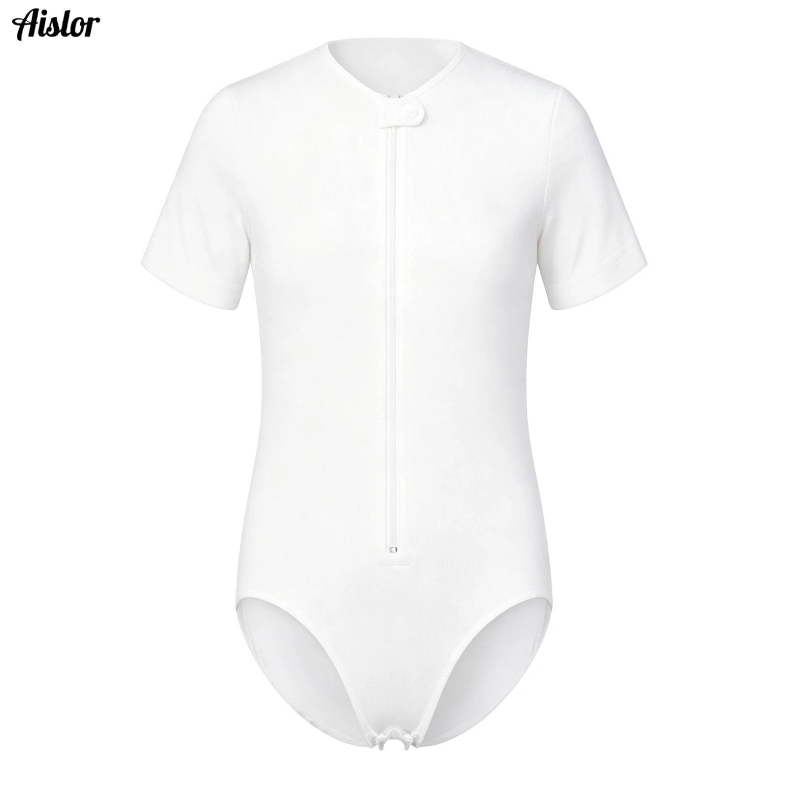 Summer Clothing Kids Boys - Kinder-Bodysuit für besondere Bedürfnisse: Kurzarm, Reißverschluss,