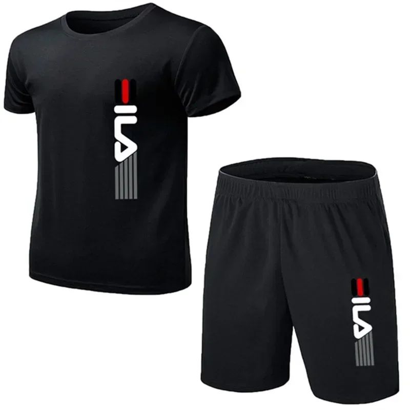 Summer Clothing Men 2025 - Sommer 2025, bequemes, neues, atmungsaktives Herren-Freizeitsport-Set,