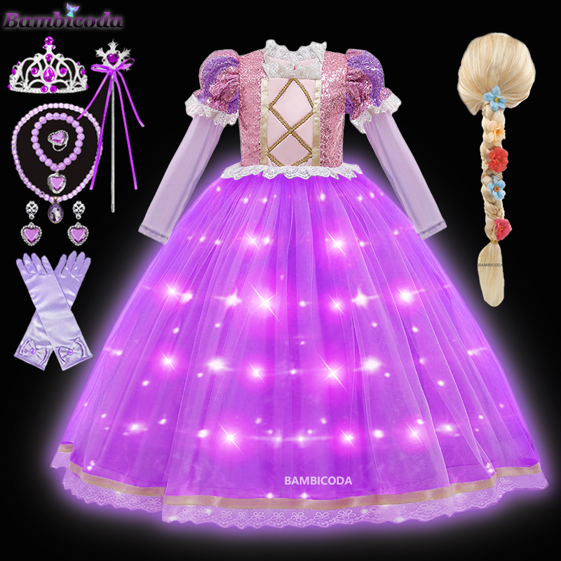 Prinzessin Rapunzel LED-Leucht – Summer Clothing Kids Bewertung und Preis