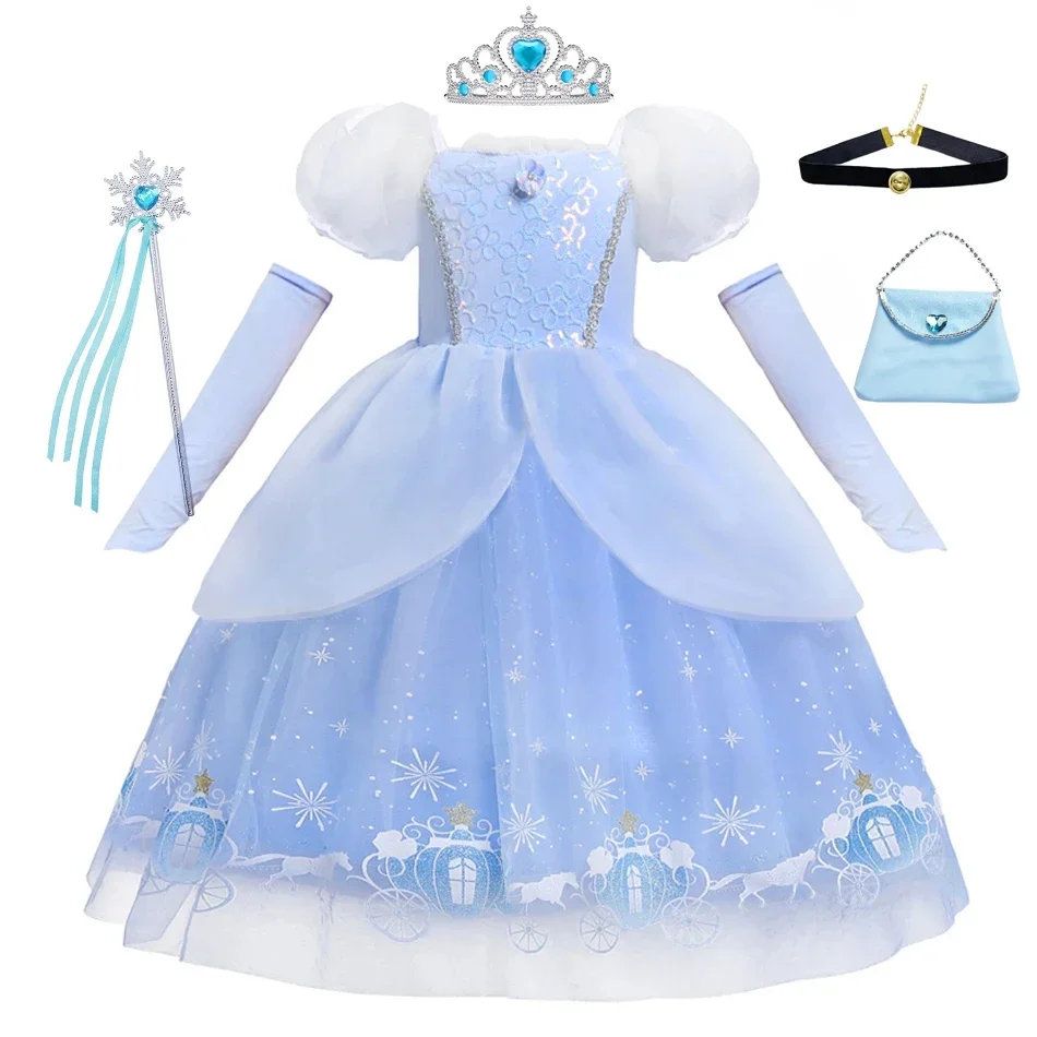 Cinderella Prinzessin Cosplay  – Summer Clothing Kids Bewertung und Preis