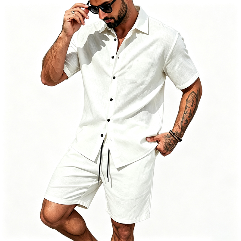 Herren Leinen Zweiteiler Kurza – Summer Clothing Sets Bewertung und Preis
