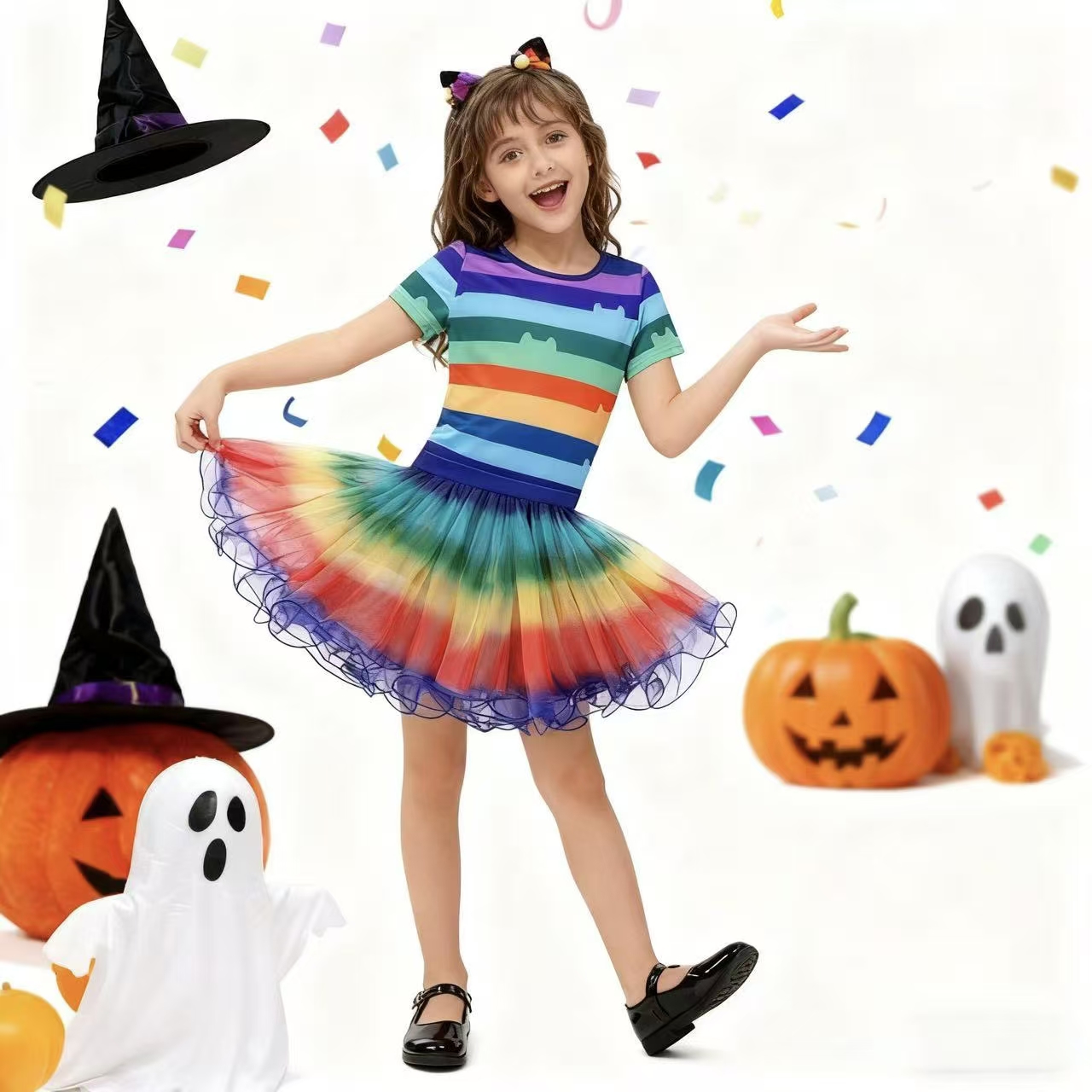 Mädchen Regenbogen Gestreiftes – Summer Clothing Kids Bewertung und Preis
