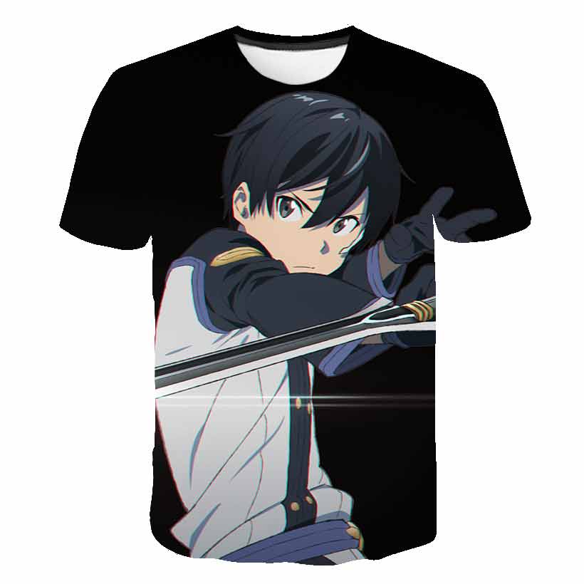 Anime 3D-gedrucktes Sword Art  – Summer Clothing Online Shopping Bewertung und Preis