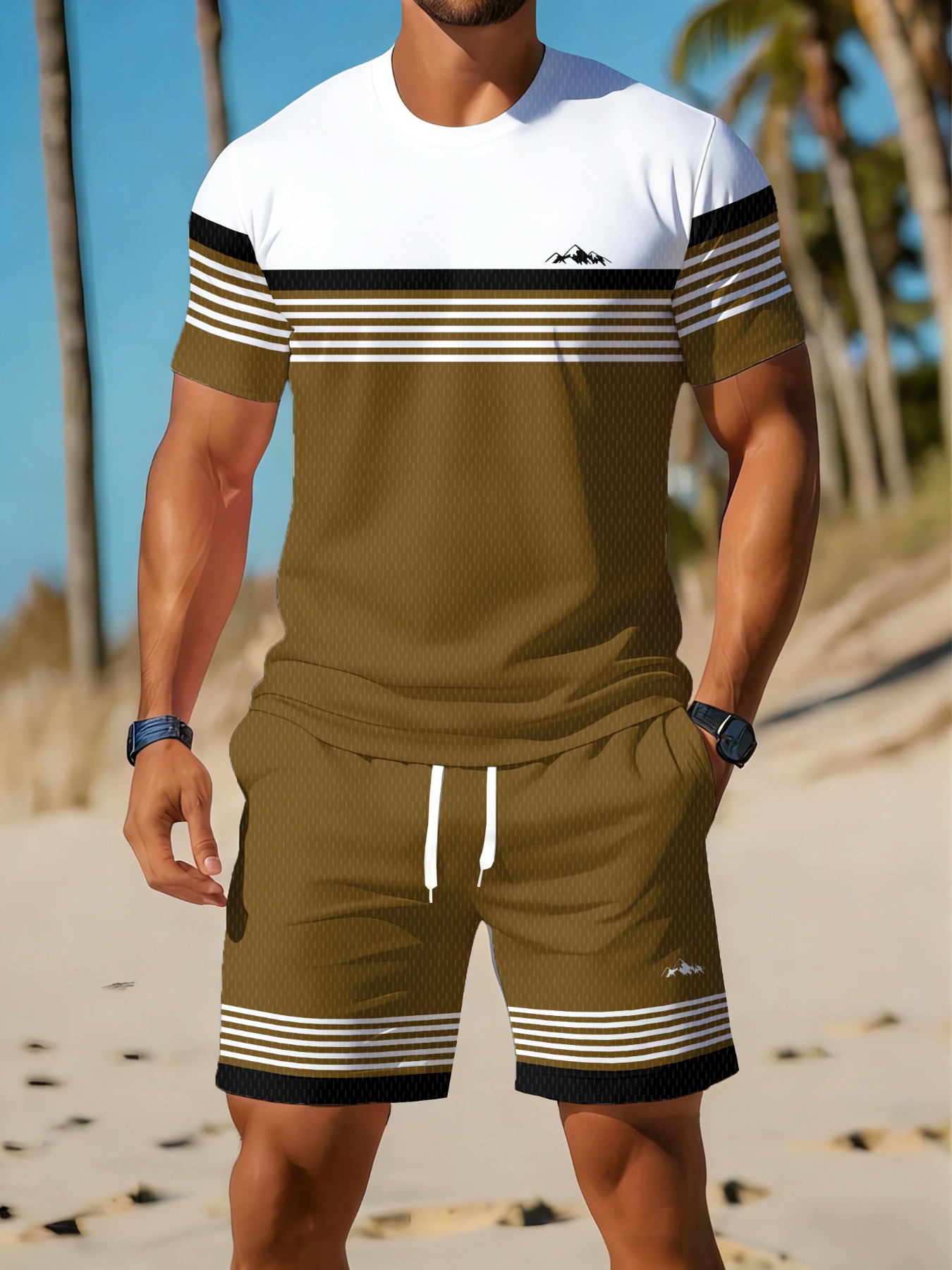 Lässiges Strand-T-Shirt und Sh – Summer Clothing Beach Bewertung und Preis