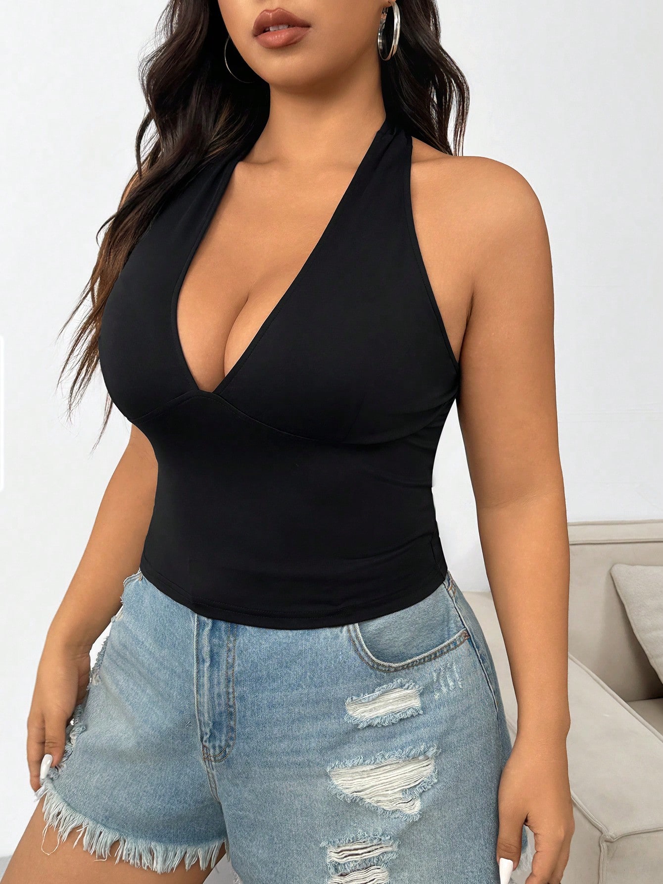 Neue Mode Einfarbiges Plus-Siz – Summer Clothing Plus Size Bewertung und Preis