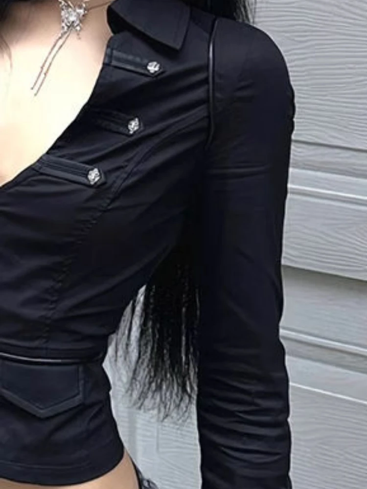 Y2k Ästhetische Frauen Sexy Bl – Summer Clothing Aesthetic Bewertung und Preis