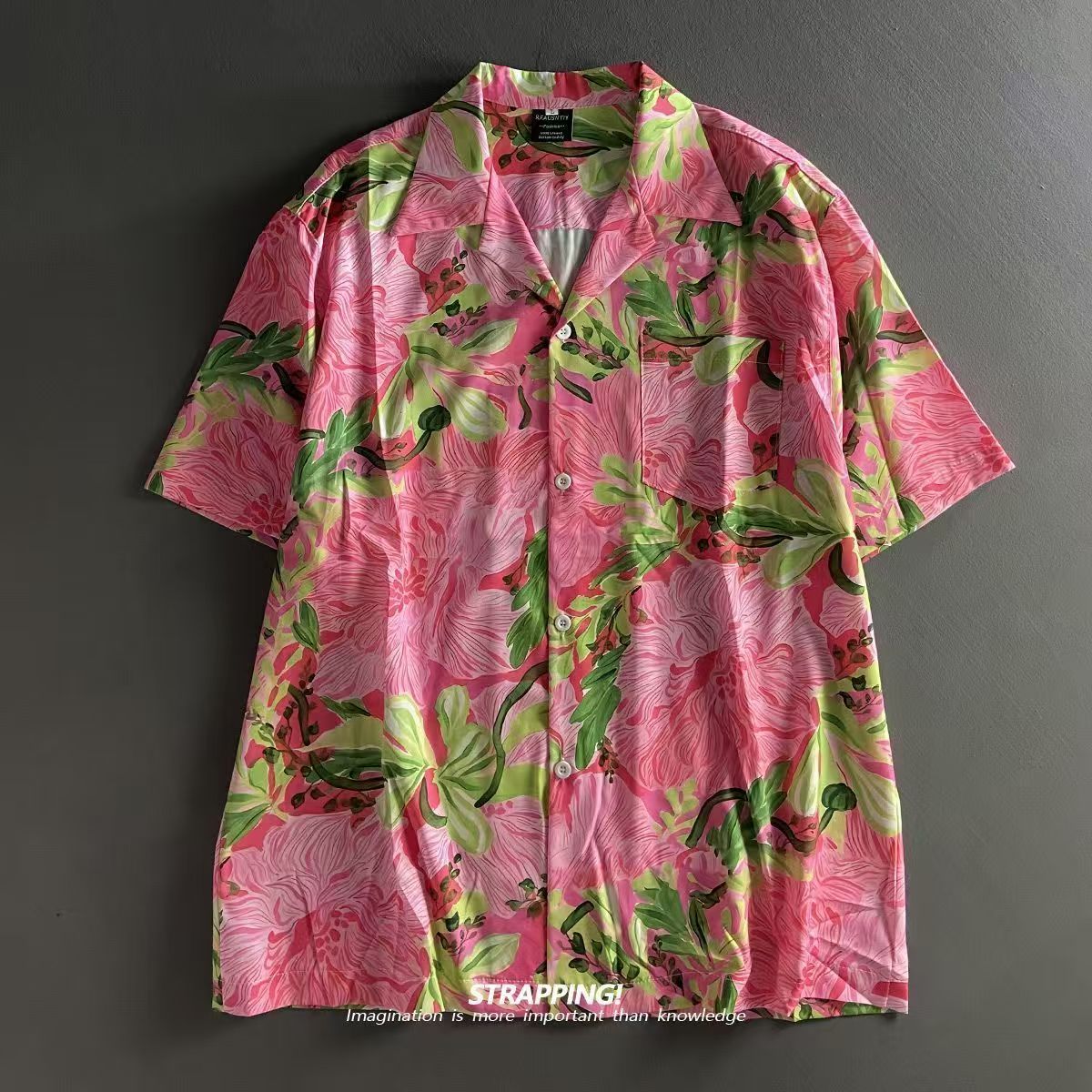 Rosa Graffiti-Blumenmuster, ku – Summer Clothing Men 2025 Bewertung und Preis