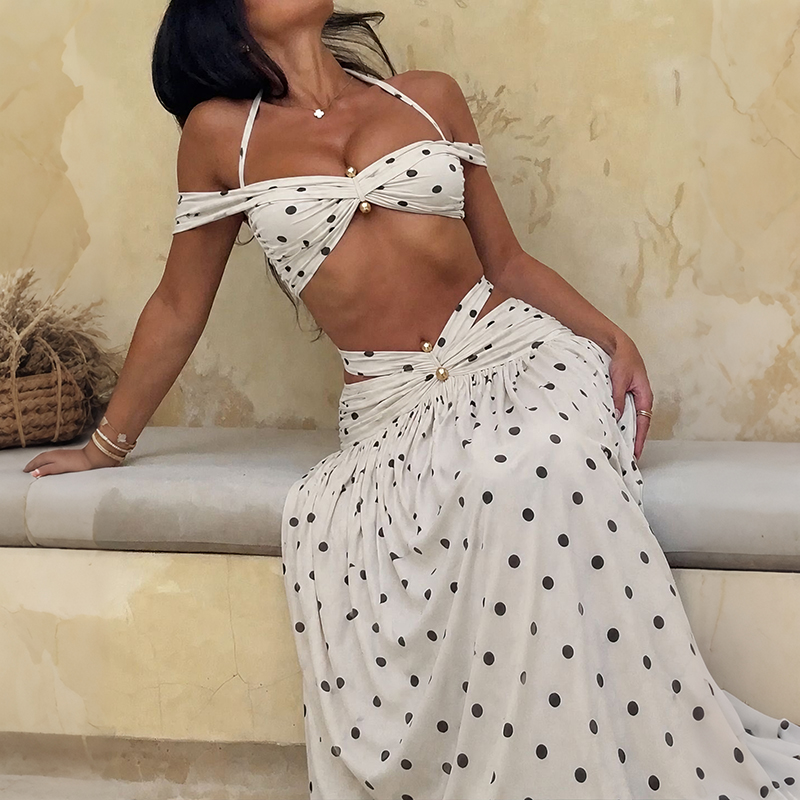 Damen Polka Chic Urlaubs-2-Tei – Summer Clothing Vacation Bewertung und Preis