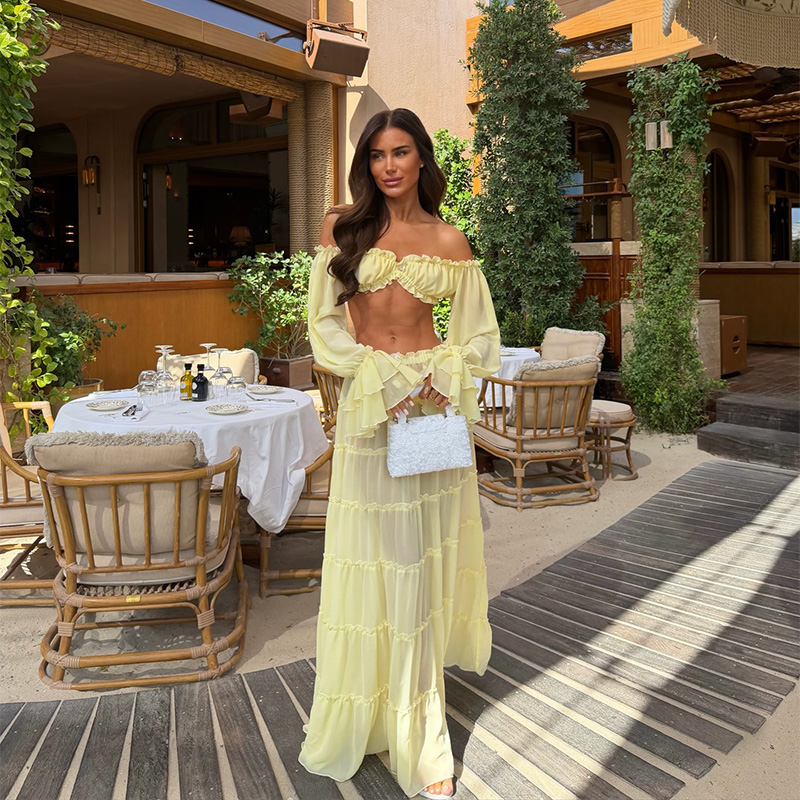 Sexy schulterfreies Top und Ma – Summer Clothing Vacation Bewertung und Preis