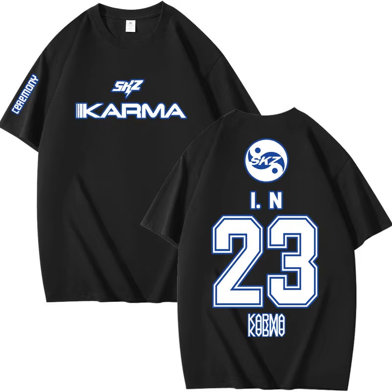 Beliebte Kpop KARMA Kurzarm T  – Summer Clothing Aesthetic Bewertung und Preis